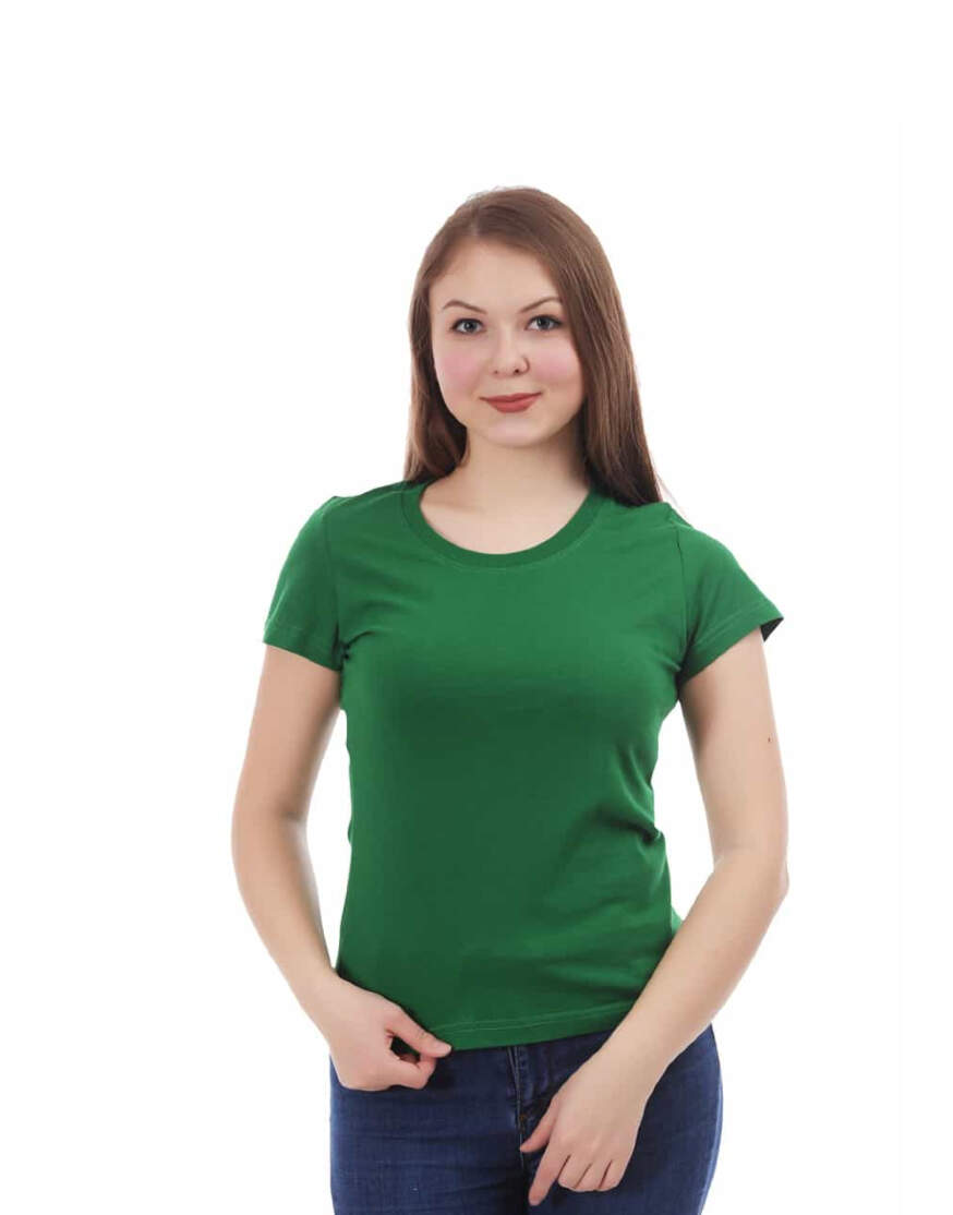 Светло-зелёная женская футболка оптом